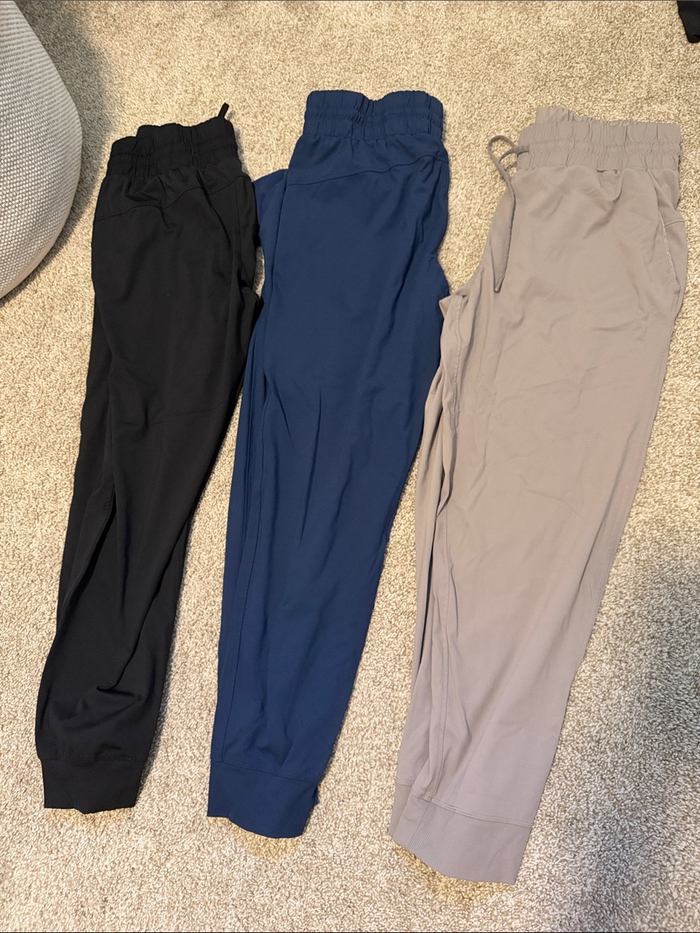 Women's Elastic- Waist Jogger Pants - Black, Navy, Taupe